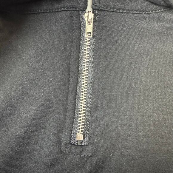 Black "Mama" Quarter-Zip Pullover – Comfy Oversized Sweatshirt Size XL - Picture 3 of 6